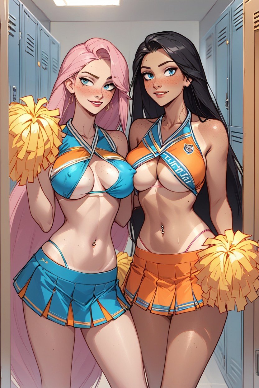 Locker Room, Blue Eyes, Two GirlsPorno IA