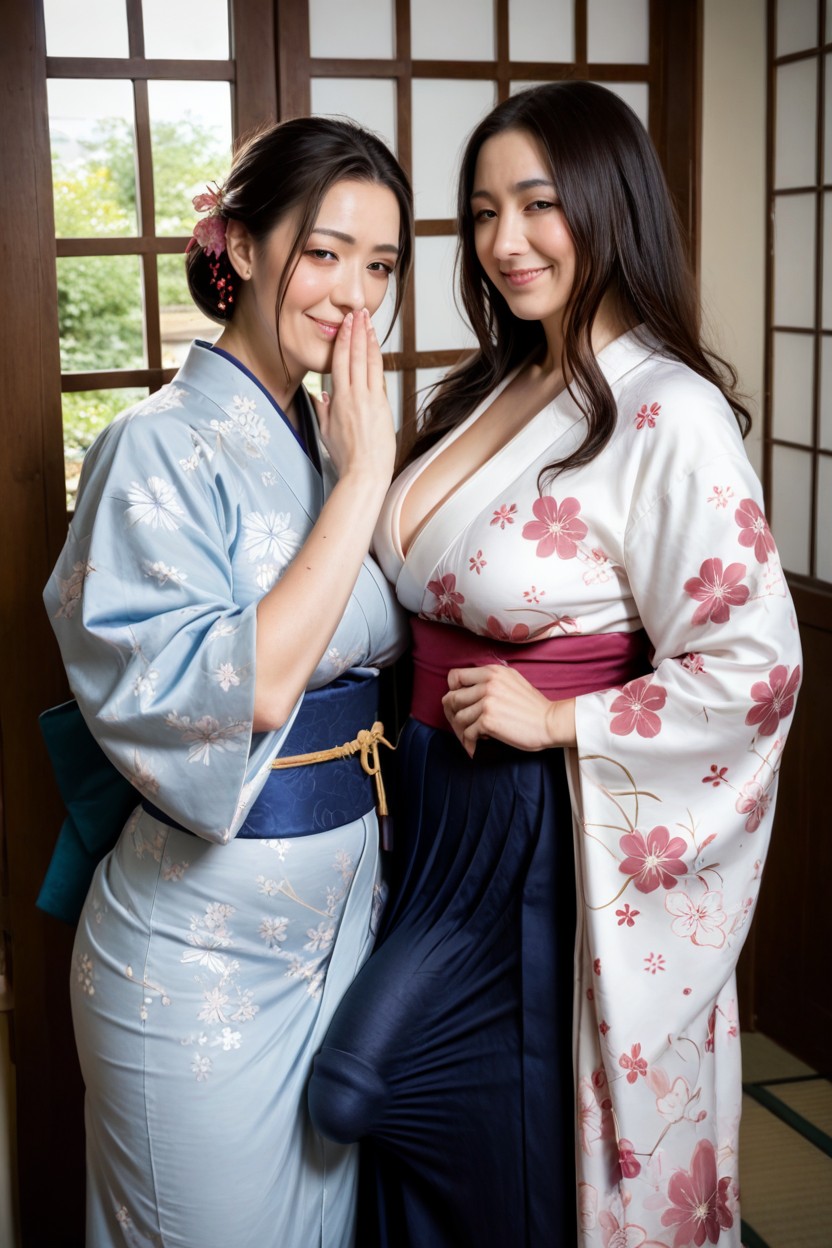Glamorous, 2 People, Geisha Shemale AI Porn