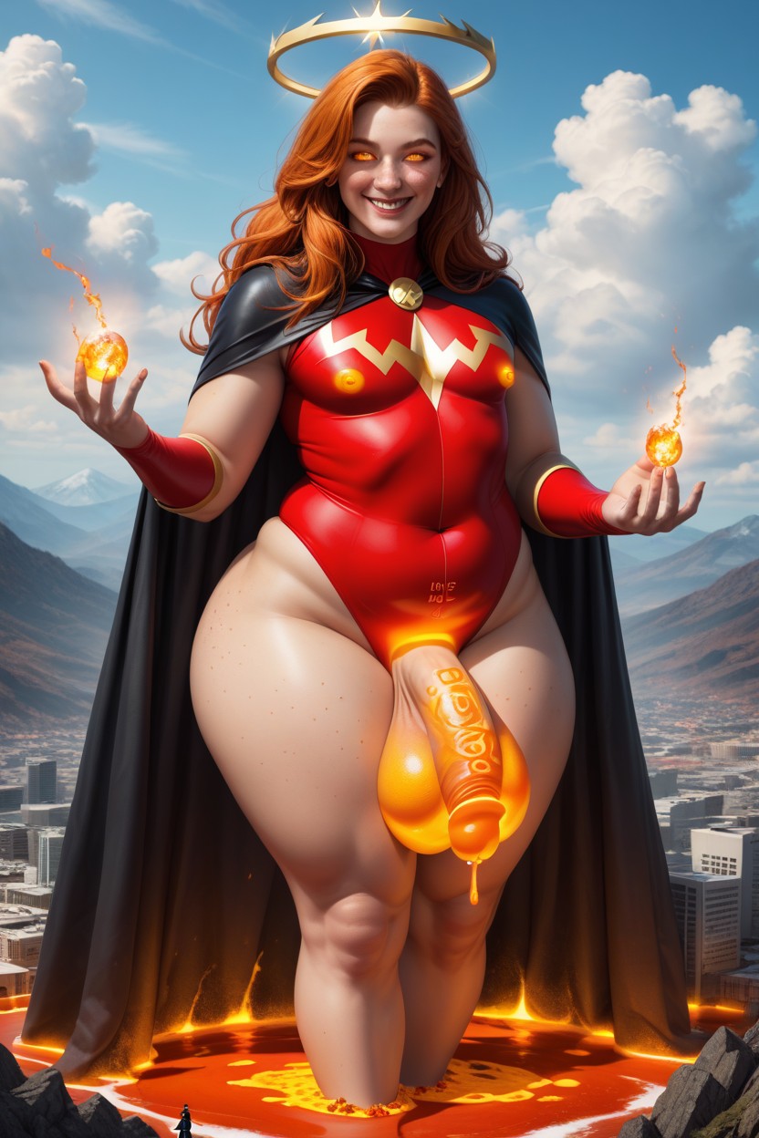 Cumming Lava, Glowing Body Writing, Giant AI Gay Porn