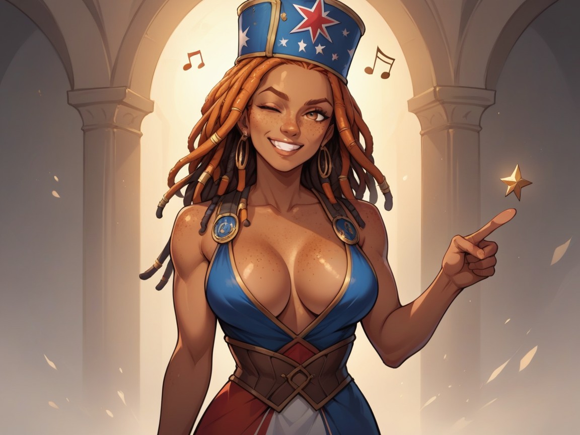 Dusk, Bard Hat, Long Face AI Porn