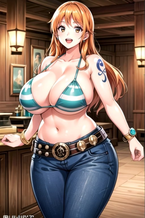 Nami (one Piece), Massive Breast, Massive Ass AI Porn