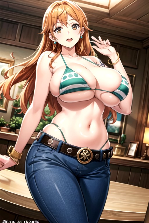 Peito Enorme, Nami (one Piece), Bunda Enorme Hentai IA pornografia