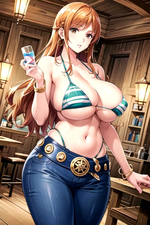 Nami (one Piece), Peito Enorme, Bunda Enorme Hentai IA pornografia