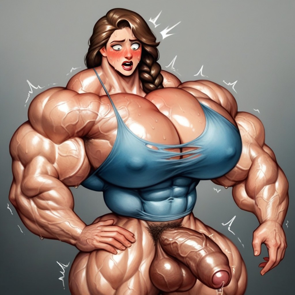 Over Pumped Veins, Visible Veins, Veiny Body Shemale AI Porn