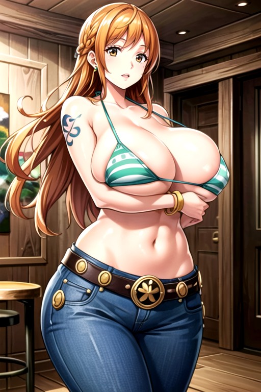 Nami (one Piece), Bunda Enorme, Peito Enorme Pornografia de IA