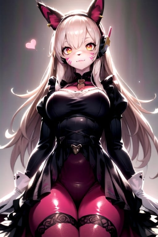 Heart Necklace, Chokers, Elegant Gloves Hentai AI Porn