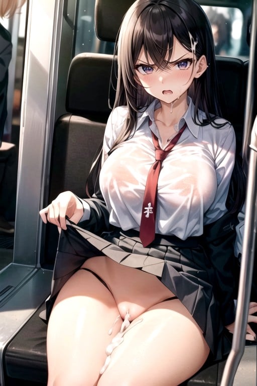 Creampie, Angry, Bus AI Porn