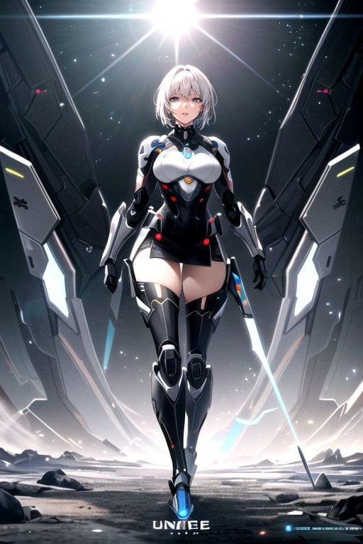 Standing, Full Body, Robot Armor AI Porn