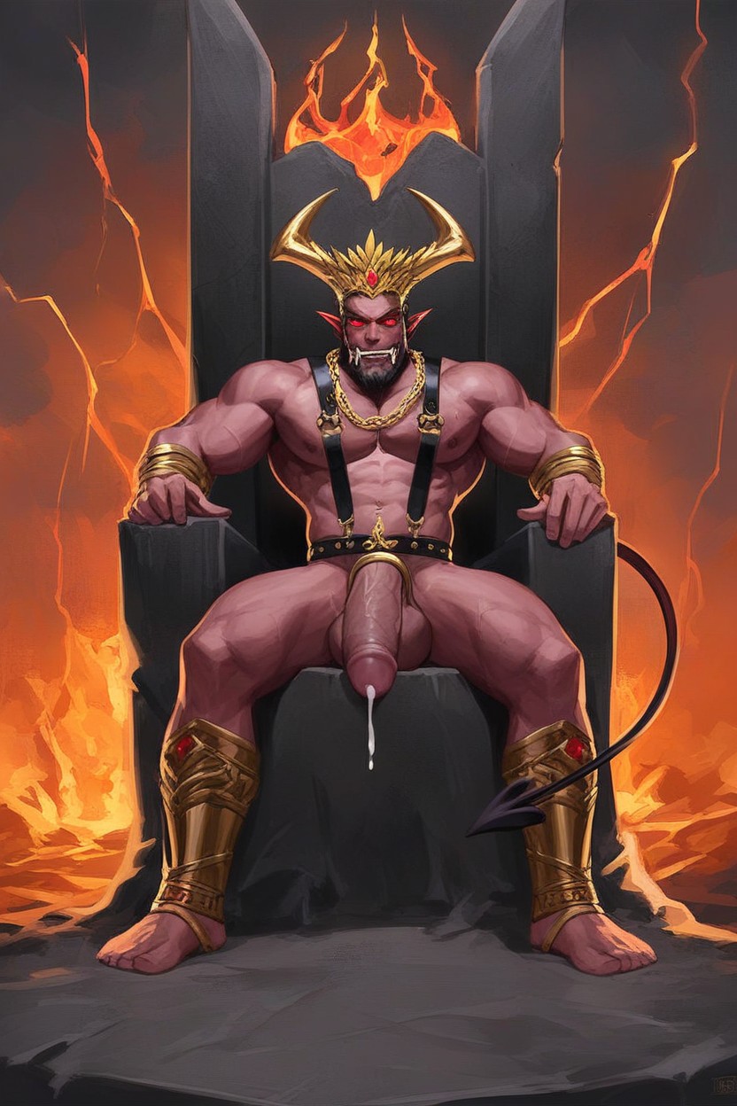 Hellscape, Demon Tail, Hell AI Gay Porn