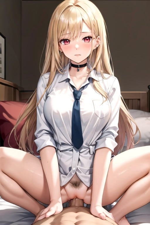 Bed, Kitagawa Marin (sono Bisuku Dōru Wa Koi O Suru), Cowgirl AI Porn