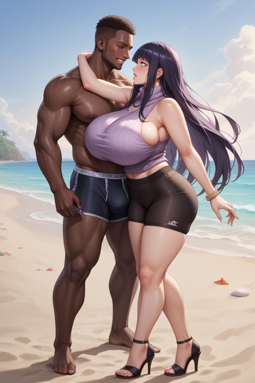 Hyuuga Hinata From Naruto, Dark African Man Wear Fancy Boxer Briefs, Male On Female Hentai AI Porn