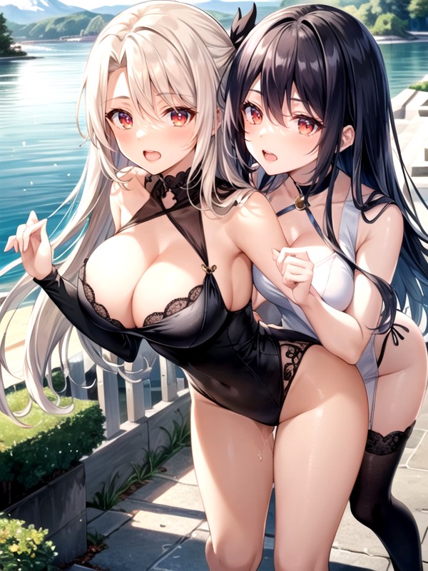 Red Eyes Illyasviel, Breasts Yami, Длинные Волосы Хентай AI порно