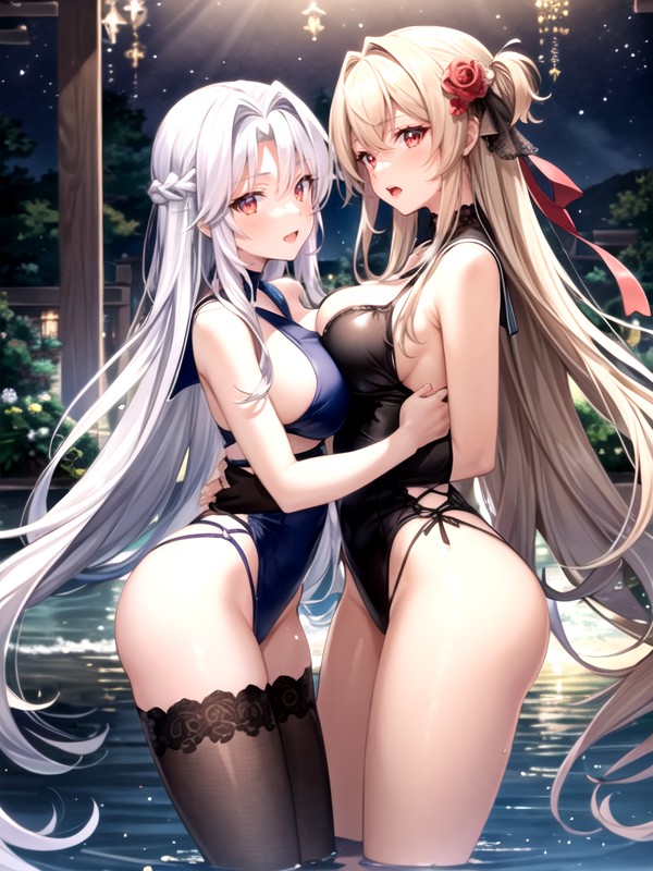 Nuit, Perfect Body, 2 PersonnesPorno IA Hentai