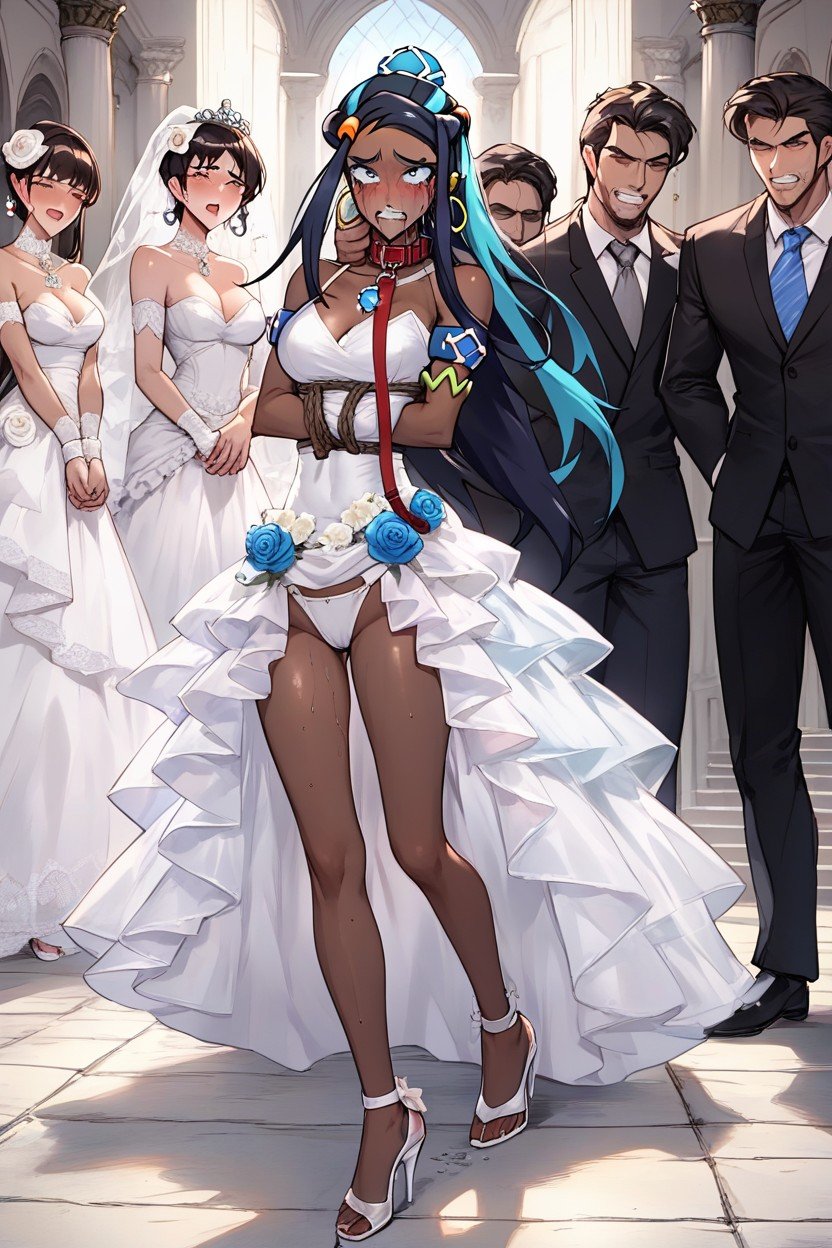 Big Tits, Nessa From Pokemon, 結婚式ヘンタイAIポルノ