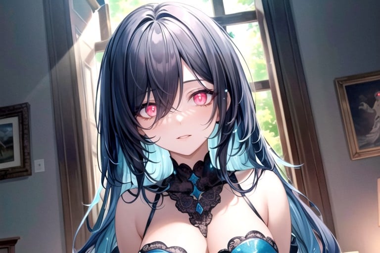 Light Blue Hair, Small, Window With View Hentai AI Porn