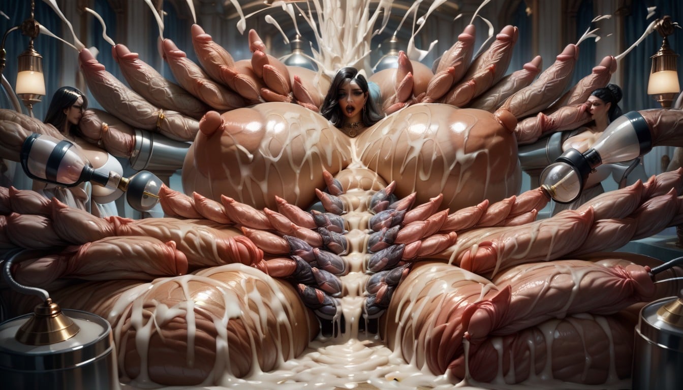 Futanari Harem, Harem, Veiny Breast Shemale AI Porn