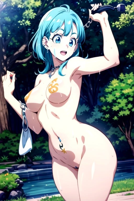 Bulma (dragon Ball Z), Exposed Pussy, Muddy BodyHentai KI Porno