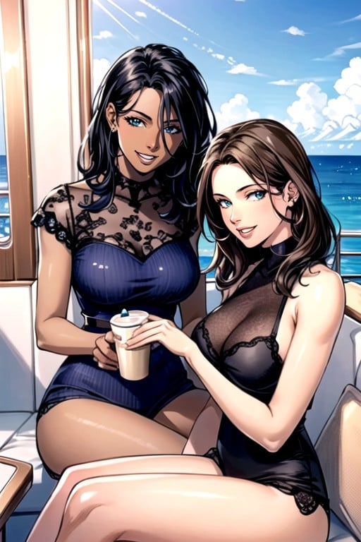 Cute, Dark Brown Skin, Comic AI Porn