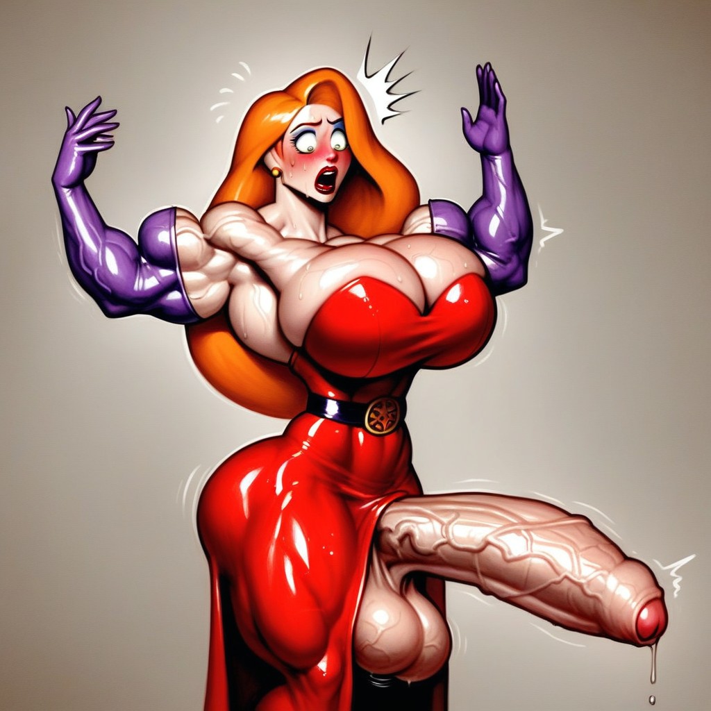Muscle Expansion, Veiny Body, Over Pumped Veins Shemale AI Porn