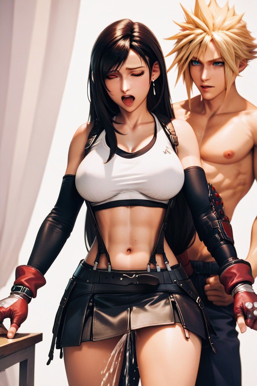 Peito Médio, Getting Fucked By Cloud Strife, Breasts Pornografia de IA