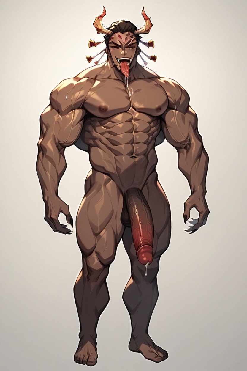 Man, Full Body Front View, NakedPorno AI Hentai