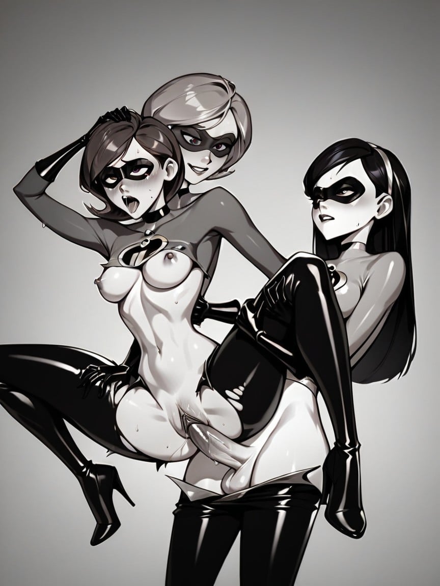 Futa, Girl, Violet Parr Girl From The IncrediblesPorno AI