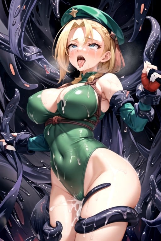 Cammy White, Covered In Semen, Tentáculos Hentai IA pornografia