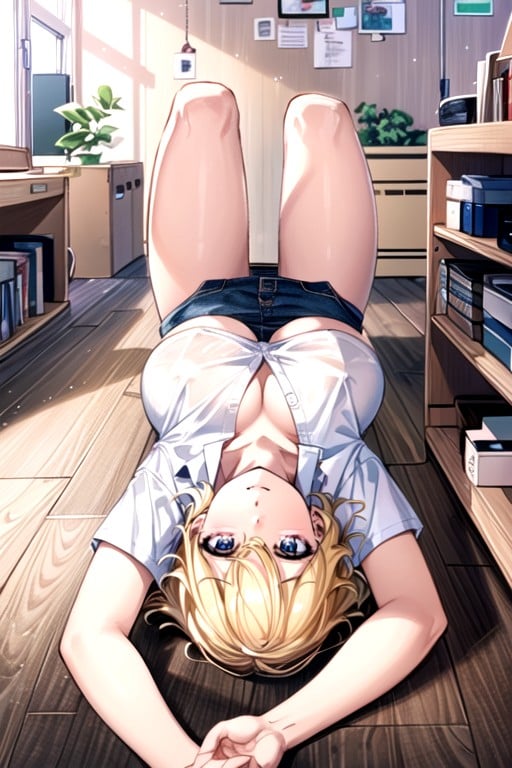 Blonde Short Hair, Taking Files, Comic AI Porn