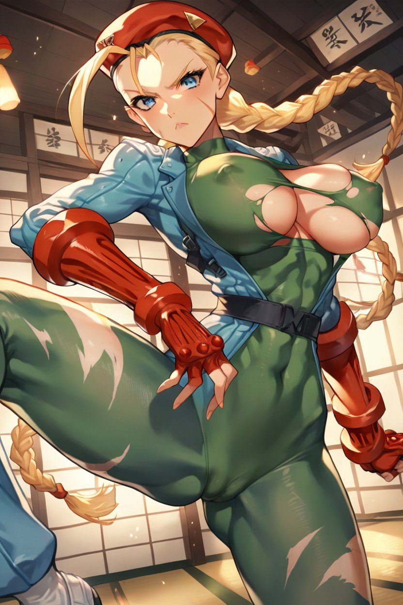 Cammy White, Cameltoe, Nipple OutlineAI 포르노