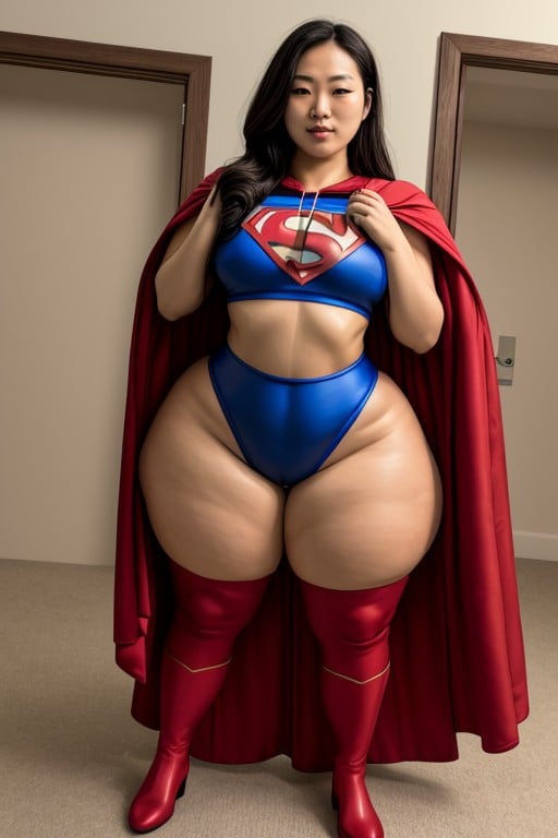 Vista Frontal, Super Heroi, Coreana Pornografia de IA