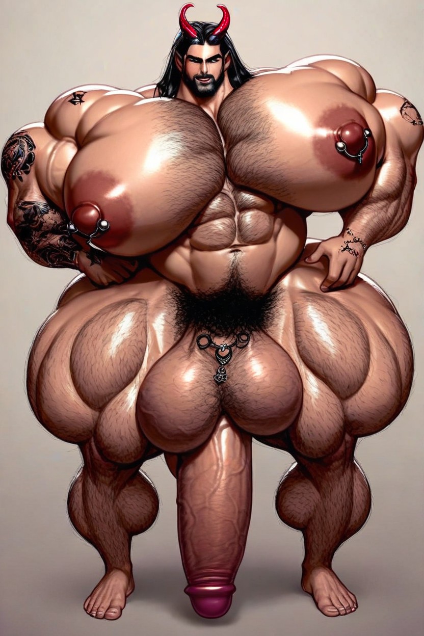 Tattoos, Extremely Large Nipples, Gay Tattoos Porno gay IA