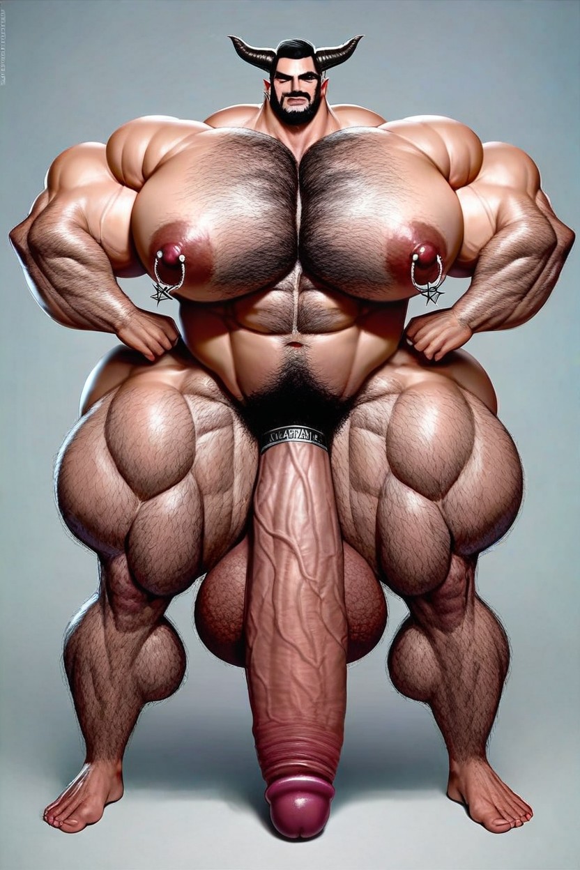 Hairy Chest, Gay Tattoos, Male AI Gay Porn