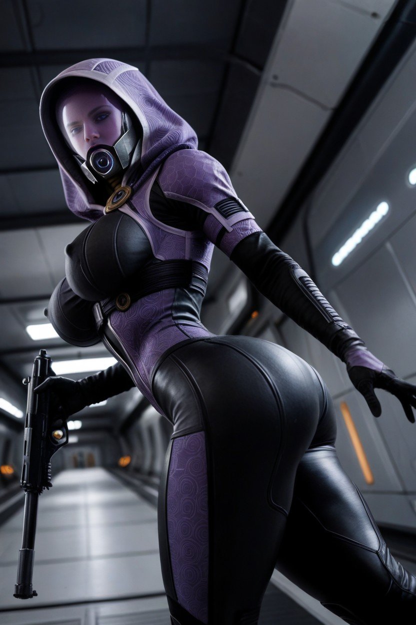 宇宙船, Wide Hips, Tali From Mass Effect With HelmetAIポルノ