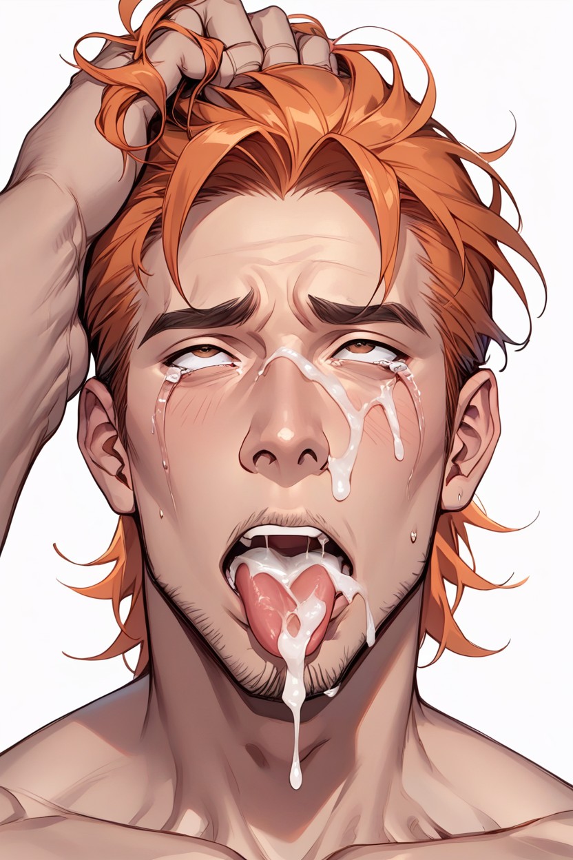 Rolling Eyes, Adding A Touch Of Attion To Detail In His Look, Intricately Detailed AI Gay Porn