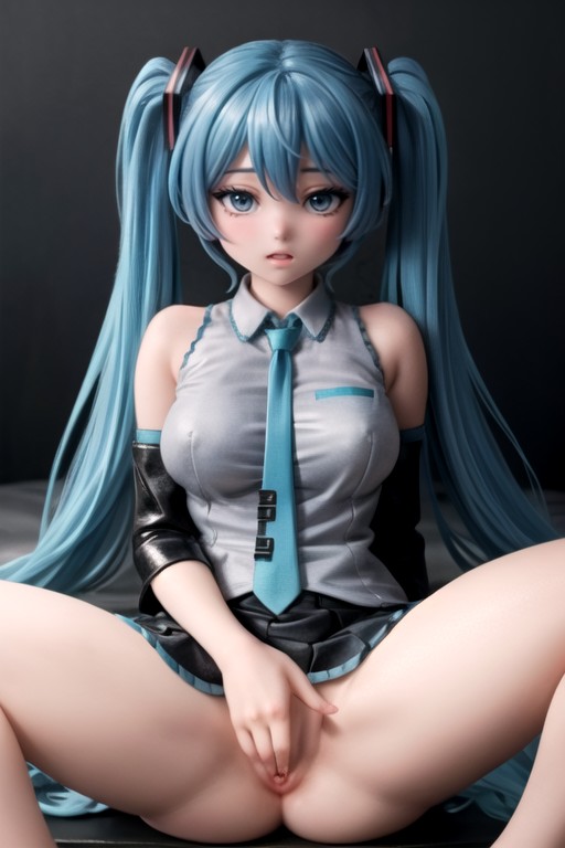 Hatsune Miku, Masturbation, Bust Shot Hentai AI Porn