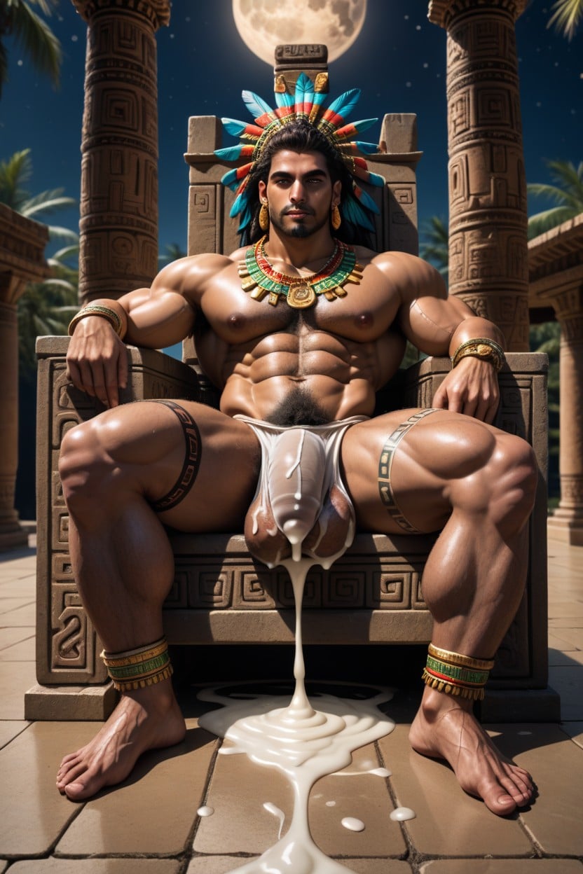 Gigic Balls, Hairy Pits, Extreme Pubic Hair AI Gay Porn