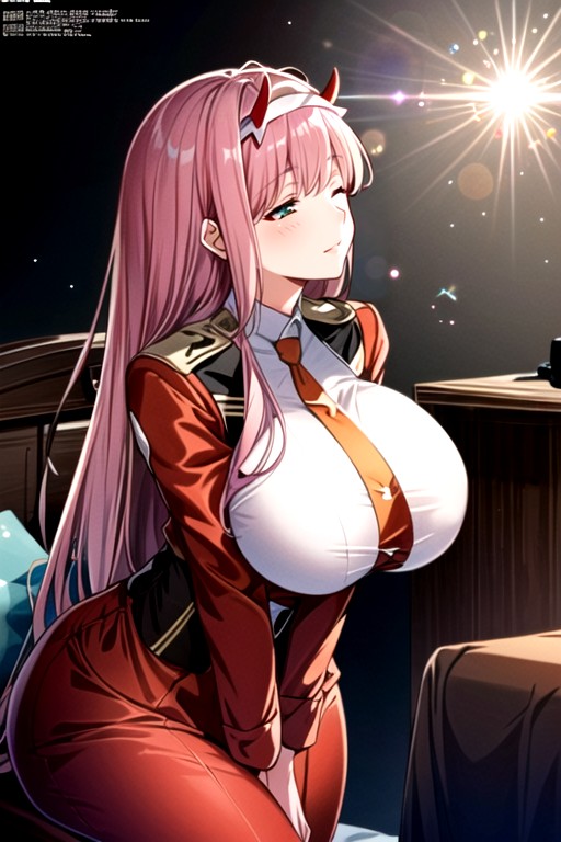 Touching Herself, Zero-two (darling In The Franxx), Horny Hentai IA pornografia