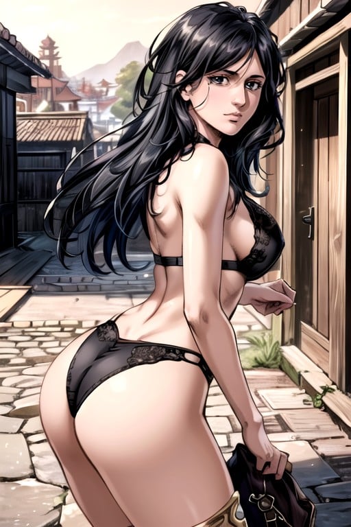 Round Medium Ass, Natural Boobs, Pieck Finger (attack On Titan)Porno AI Hentai