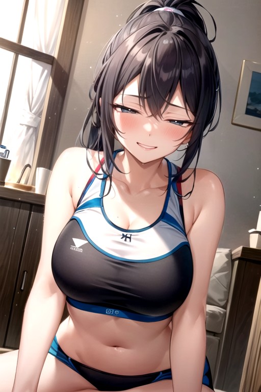 Soutien-gorge De Sport, Excité, JaponaisPorno IA Hentai