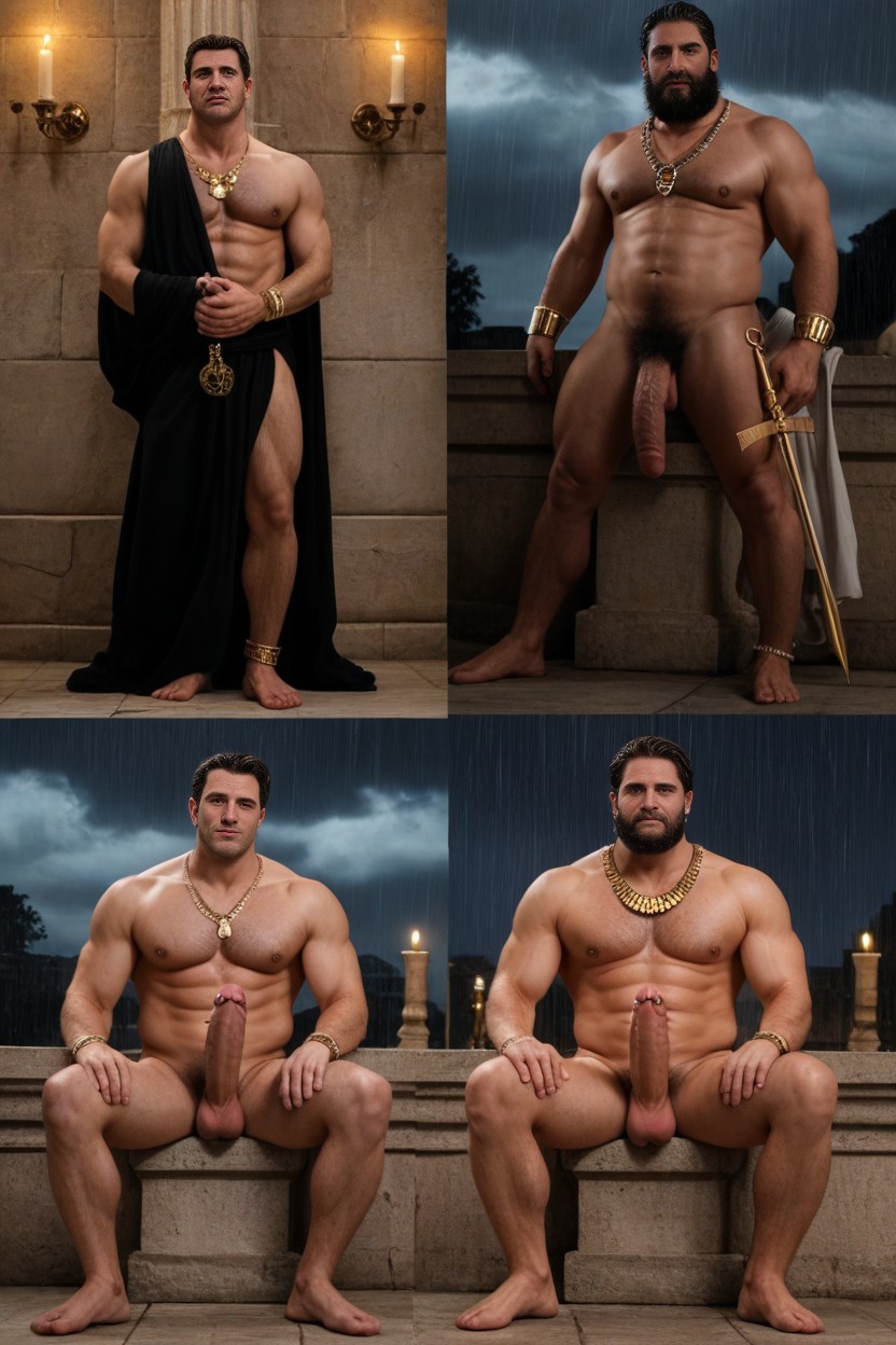 Big Feet, Raining, Black Hair AI Gay Porn