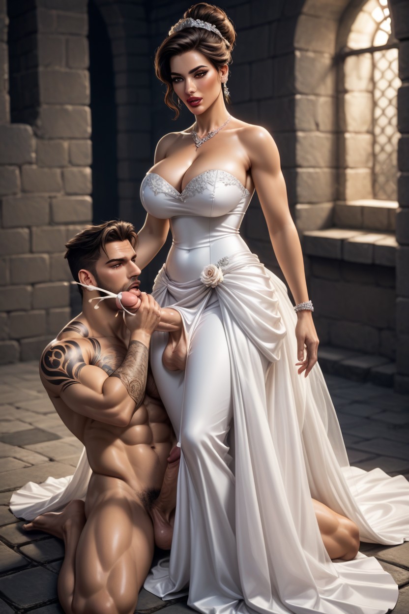 Male Bottom, Male Exhausted, Fully Clothed Shemale AI Porn