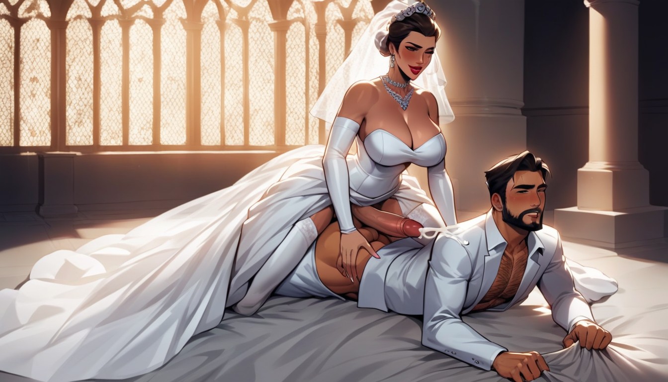 Domin Futa, Lots Of Cum, Futa On Male Shemale AI Porn