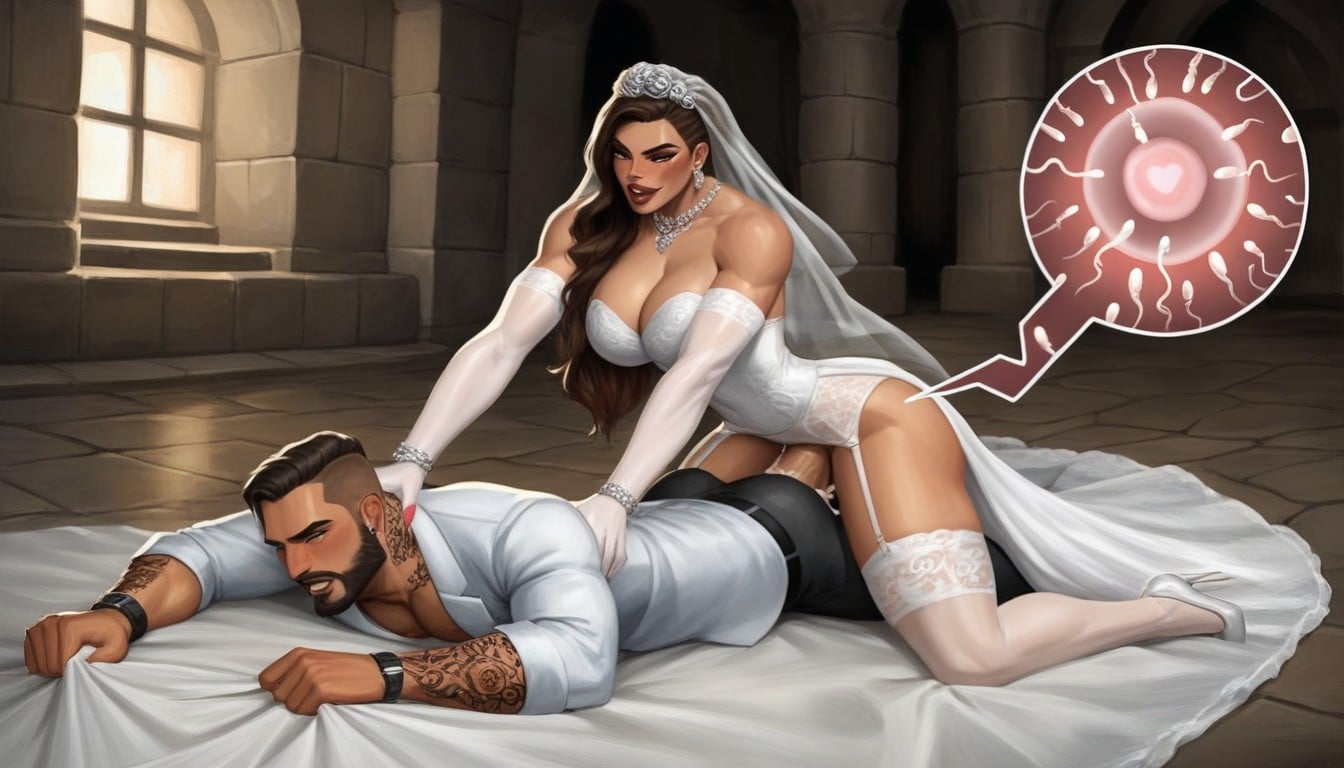 Domin Futa, Male Bottom, Femdom Shemale AI Porn