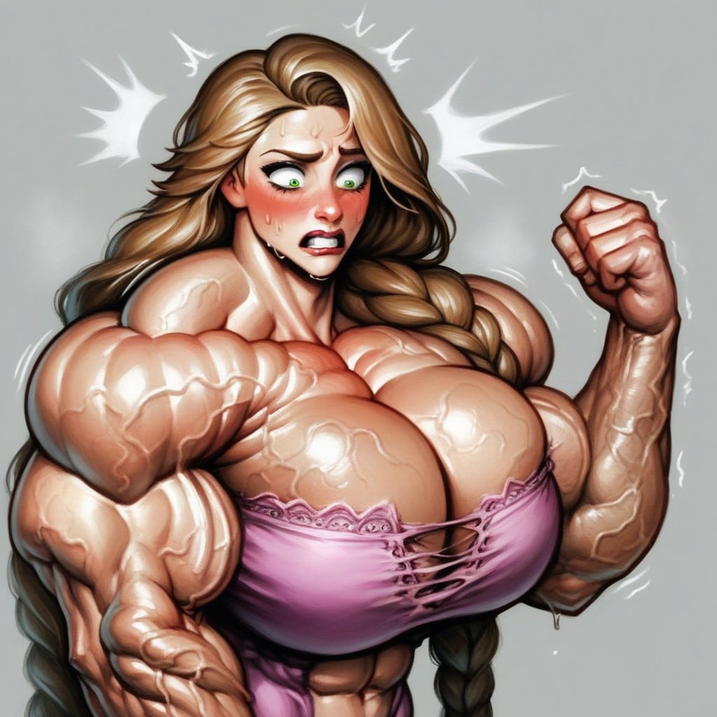 Vein Monster, Veiny Biceps, Veins All Over Her Body Shemale AI Porn