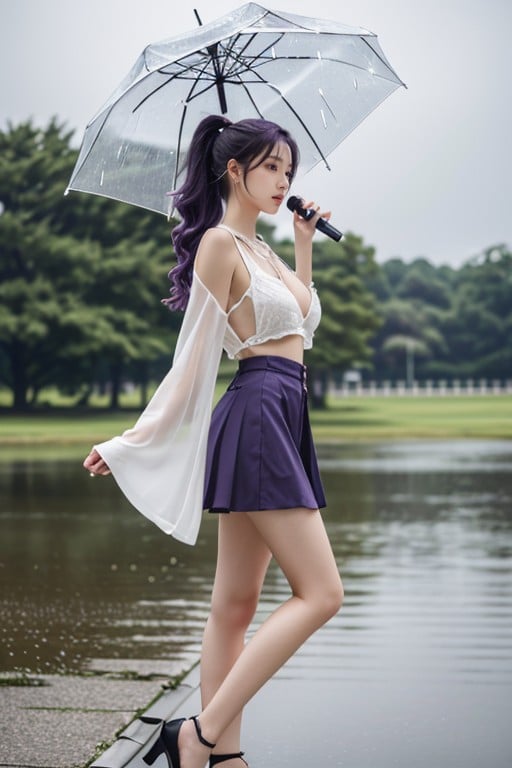 Raining, K-pop Idol, Stature AI Porn