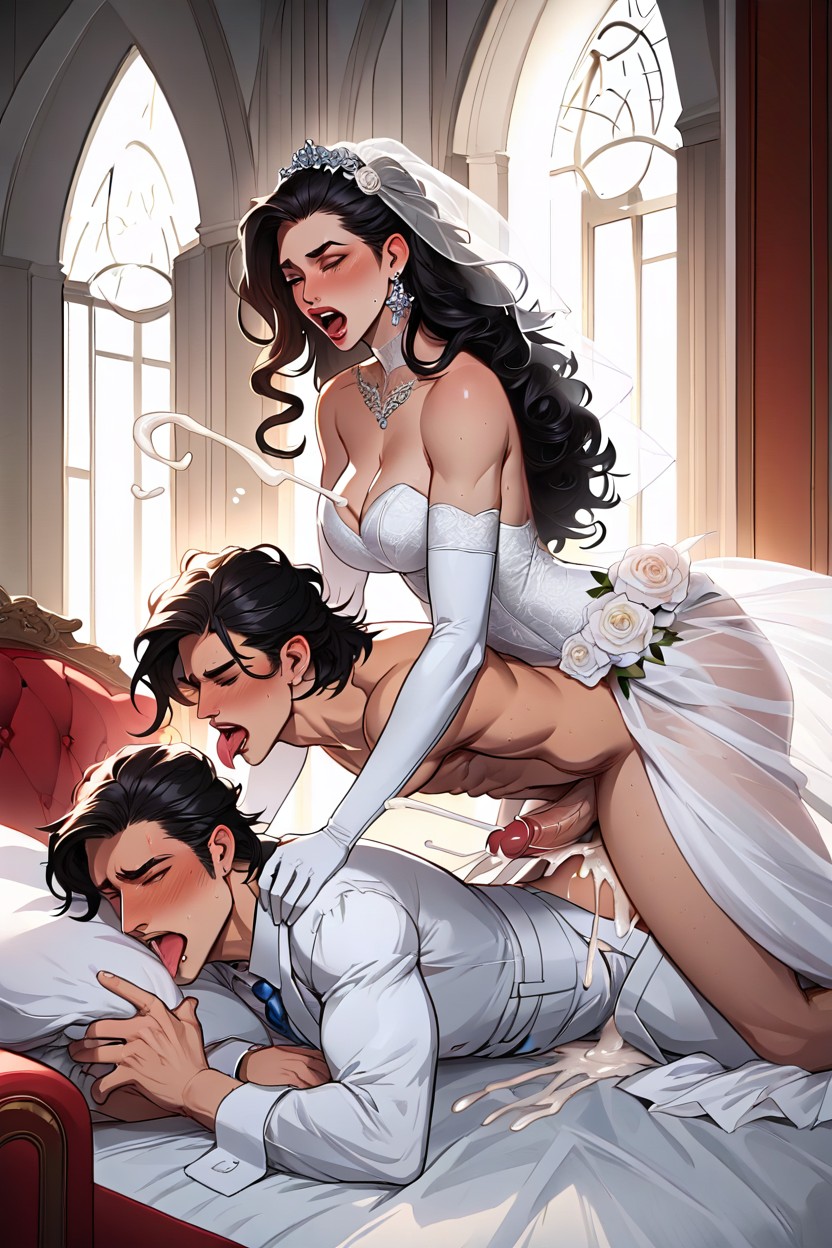 Male Bottom, Curly, Futa On Male Shemale AI Porn