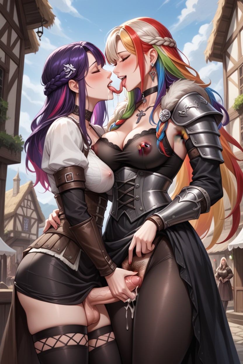 Blow Job, Covered In Cum, Viking Hentai AI Porn