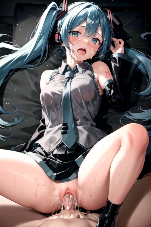 Orgasmo, Hatsune Miku, Creampie Pornografia de IA