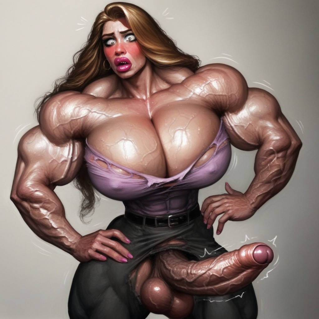 Hyper Muscle, Avergonzada, Over Pumped Veins Porno shemale IA