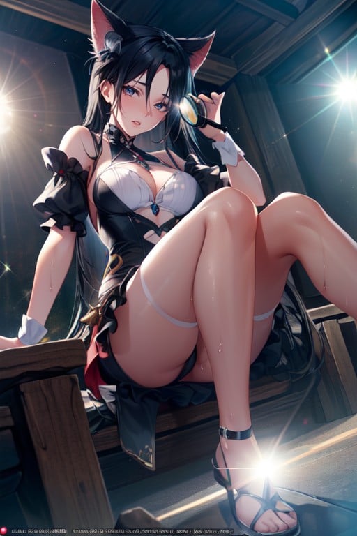 Exposed Thighs, Rory Mercury From Gate Jieitai Ka No Chi Nite Kaku Tatakaeri, Full BodyPorno IA